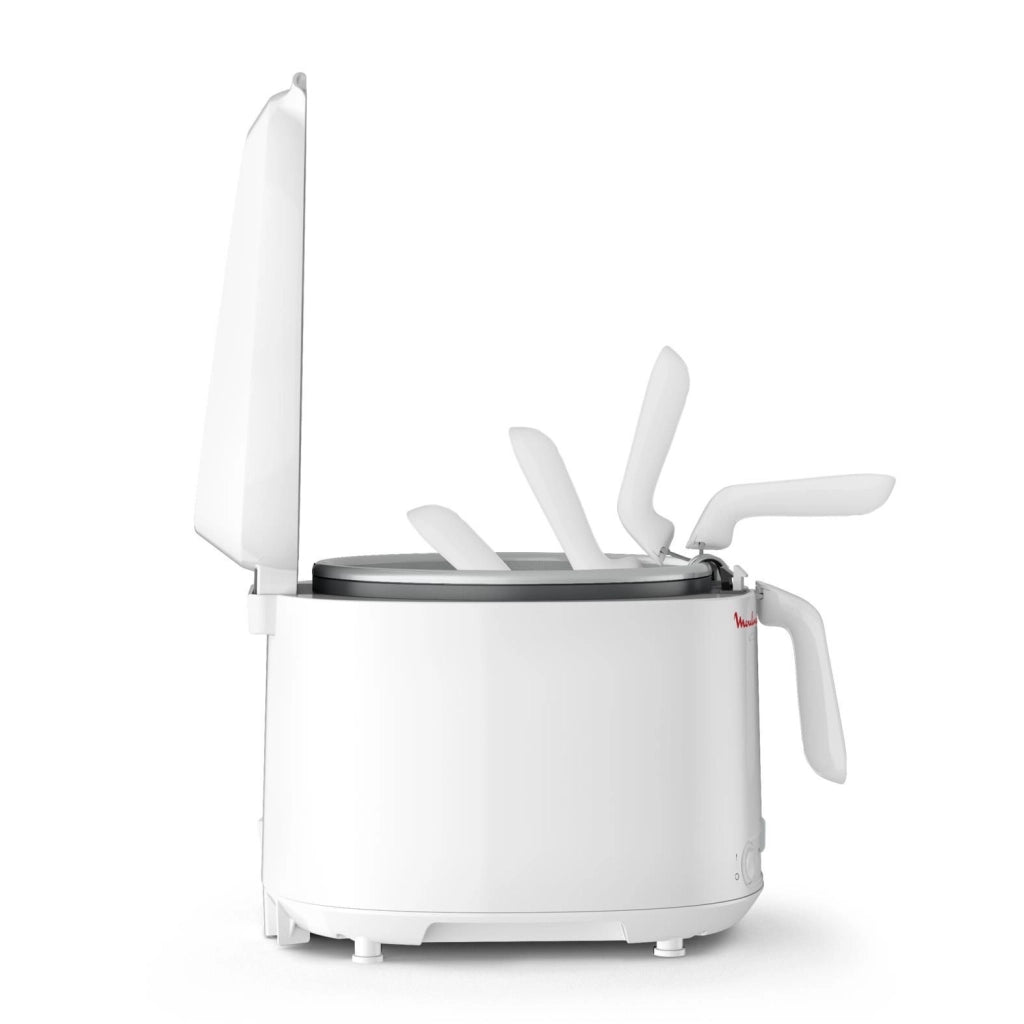 Moulinex AF203110 FryUno Friggitrice ad olio 1 Kg 1,8 L 1600 W termostato regolabile 150-190°C 4 persone colore Bianco