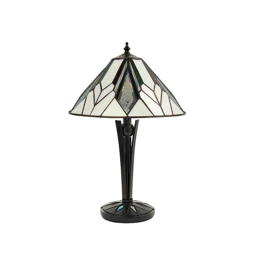 Lampada da tavolo Tiffany Astoria vetro geometrica 1xE14 40W