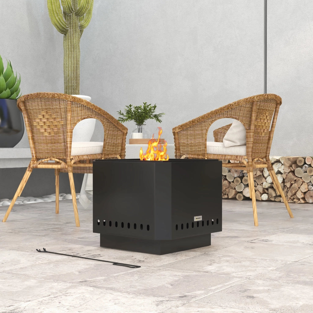 Braciere da giardino ¨C Minimal ¨C 48x48x41 cm nero