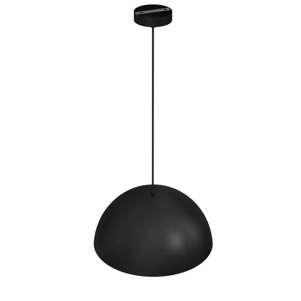 Lampada a sospensione Milagro Beta nera oro Ø35 E27