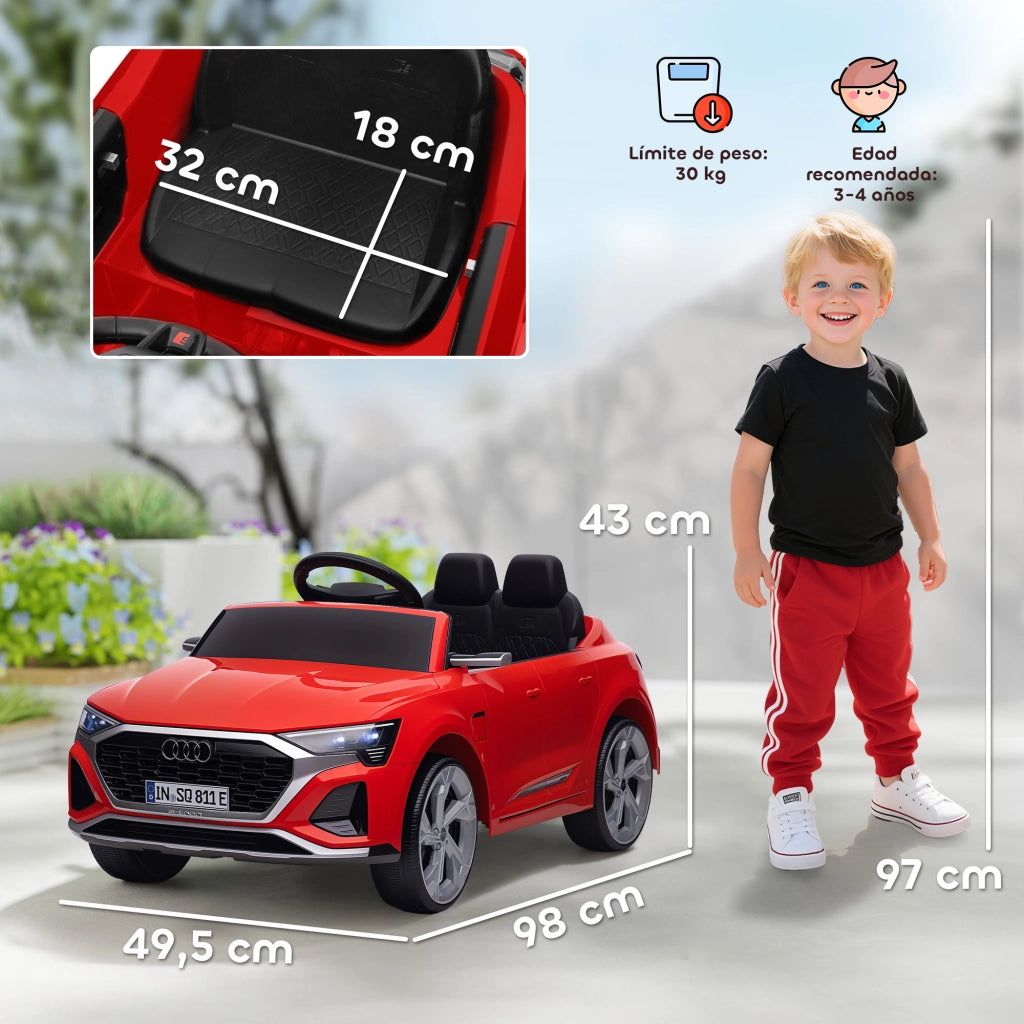 Auto Elettrica per Bambini Audi Q8 e-tron Sportback ¨C Minimal ¨C Rosso