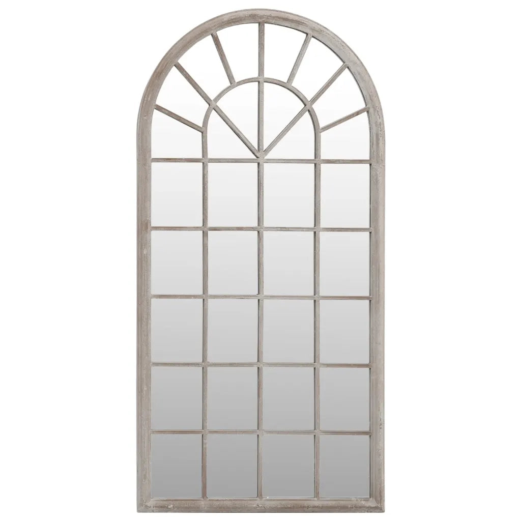 Specchio da Giardino Sabbia 90x45 cm in Ferro per Uso Esterno