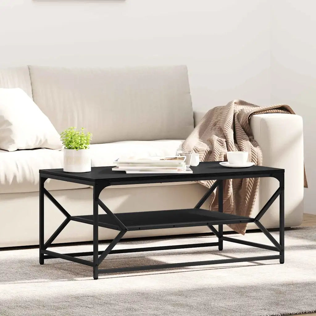Tavolino da salotto Rovere Nero 90 x 50 x 40 cm 868231