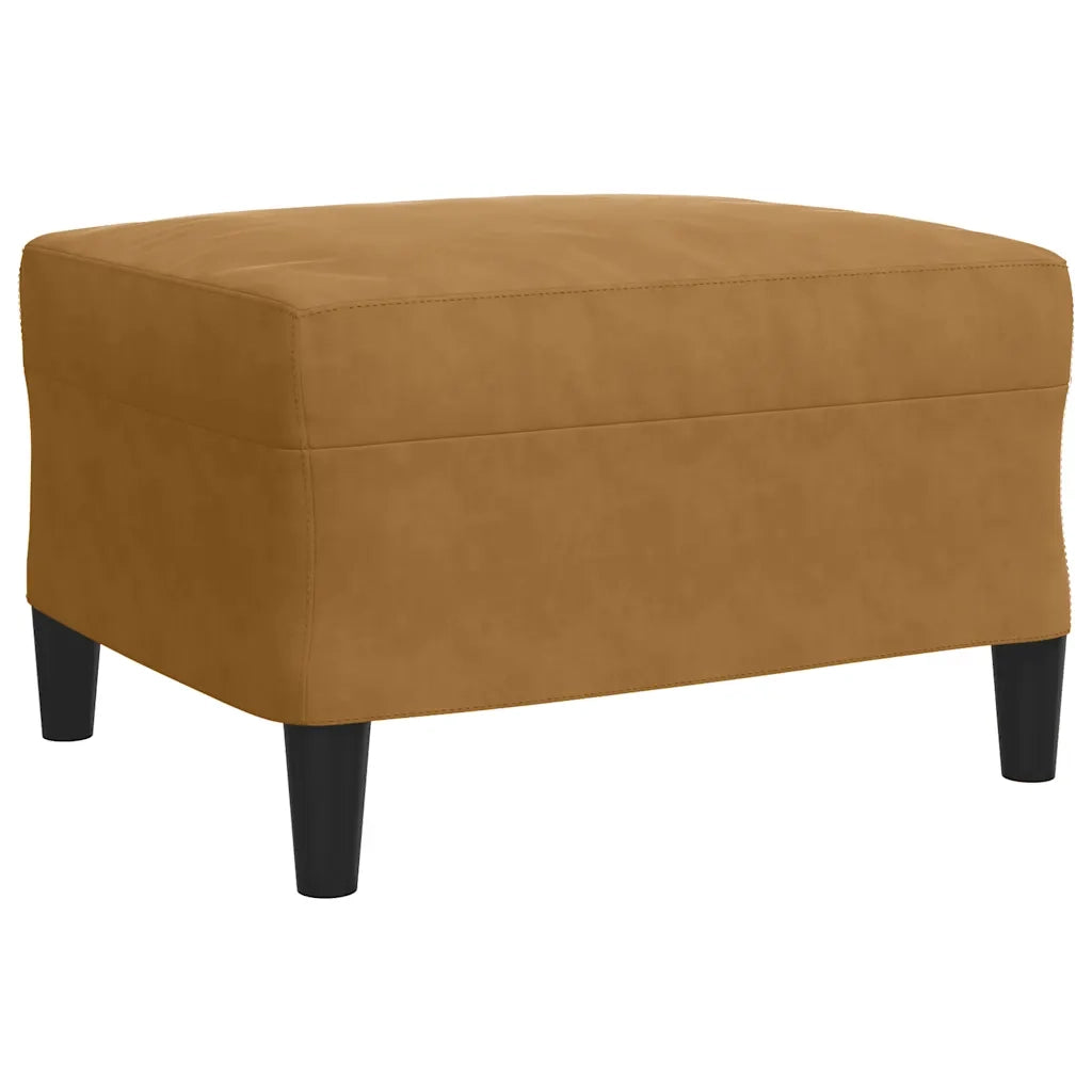 Set di Divani 3 pz con Cuscini Marrone in Velluto 3278408