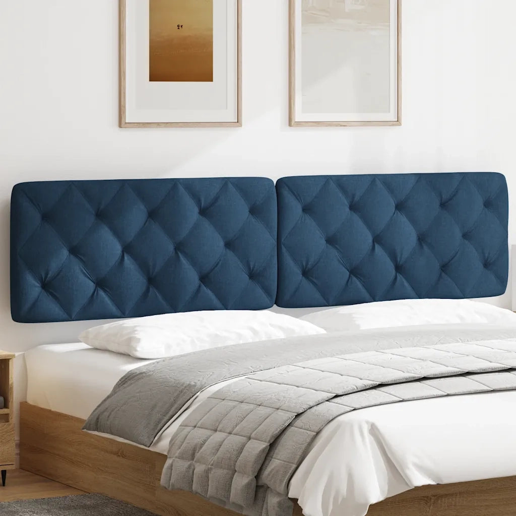 Cuscino Testiera Blu 200 cm in Tessuto 4019246