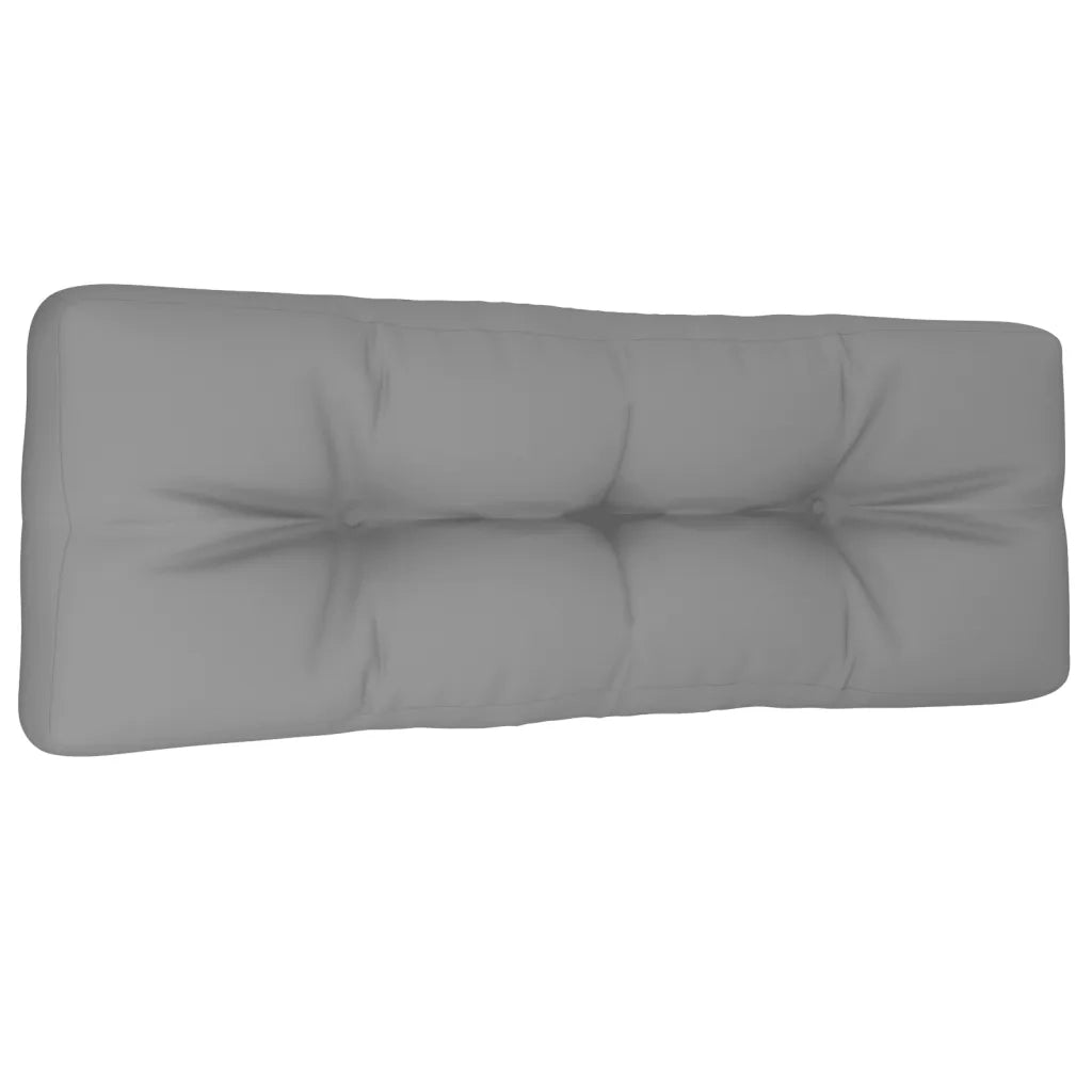 Cuscino per Pallet Grigio 120x40x12 cm in Tessuto 360624