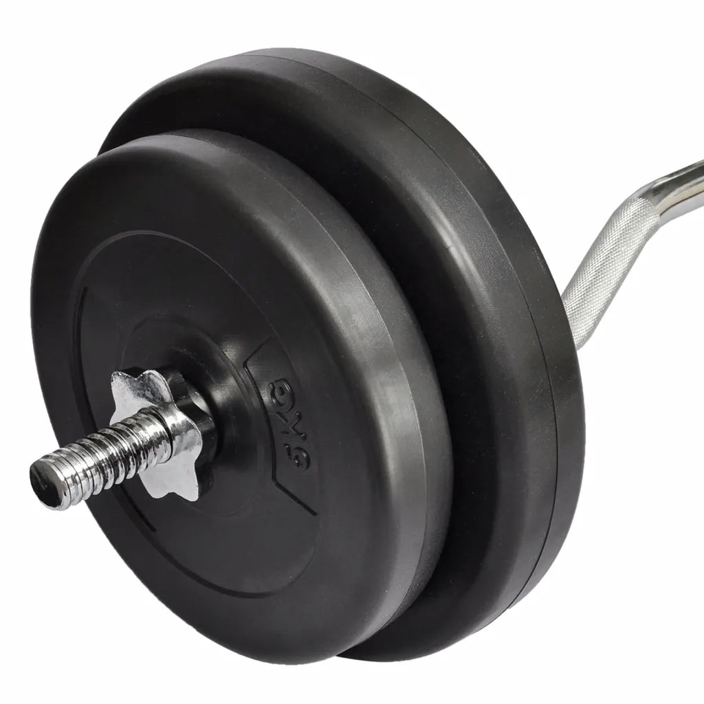 Manubrio Curl Curvo con Pesi 30 kg 90373