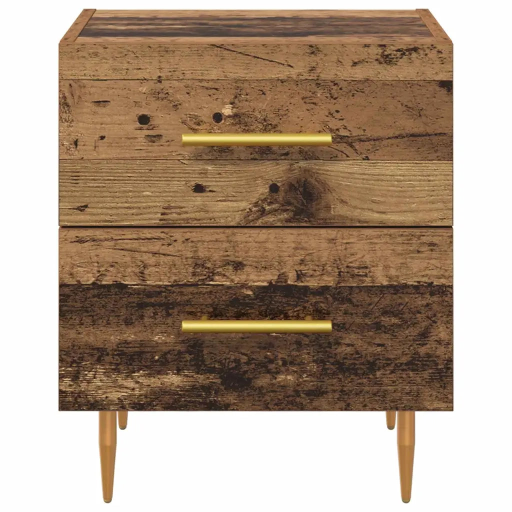 Comodino | Armadio da Notte | Mobiletto da notte con cassetto Legno vecchio 40 x 35 x 47,5 cm