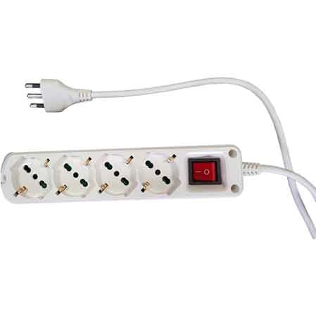 MULTIPRESA CON INTERRUTTORE IDEAL STAR 6 posti - IDEAL STAR