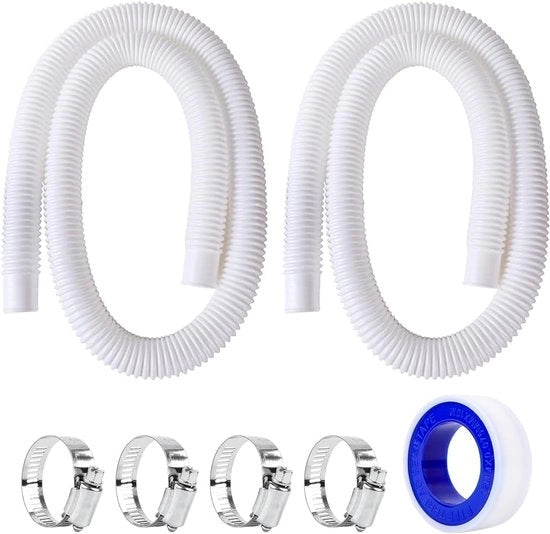 Lingua per Piscina 32 mm - 2x 100 m PVC - 4 Viti - Flessibile