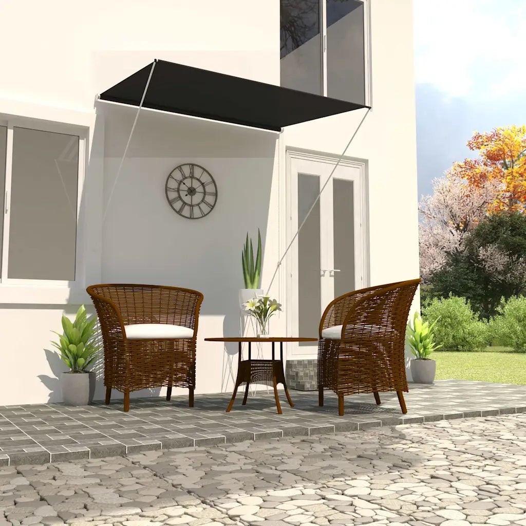 Tenda da Sole Retrattile 150x150 cm Antracite 143758