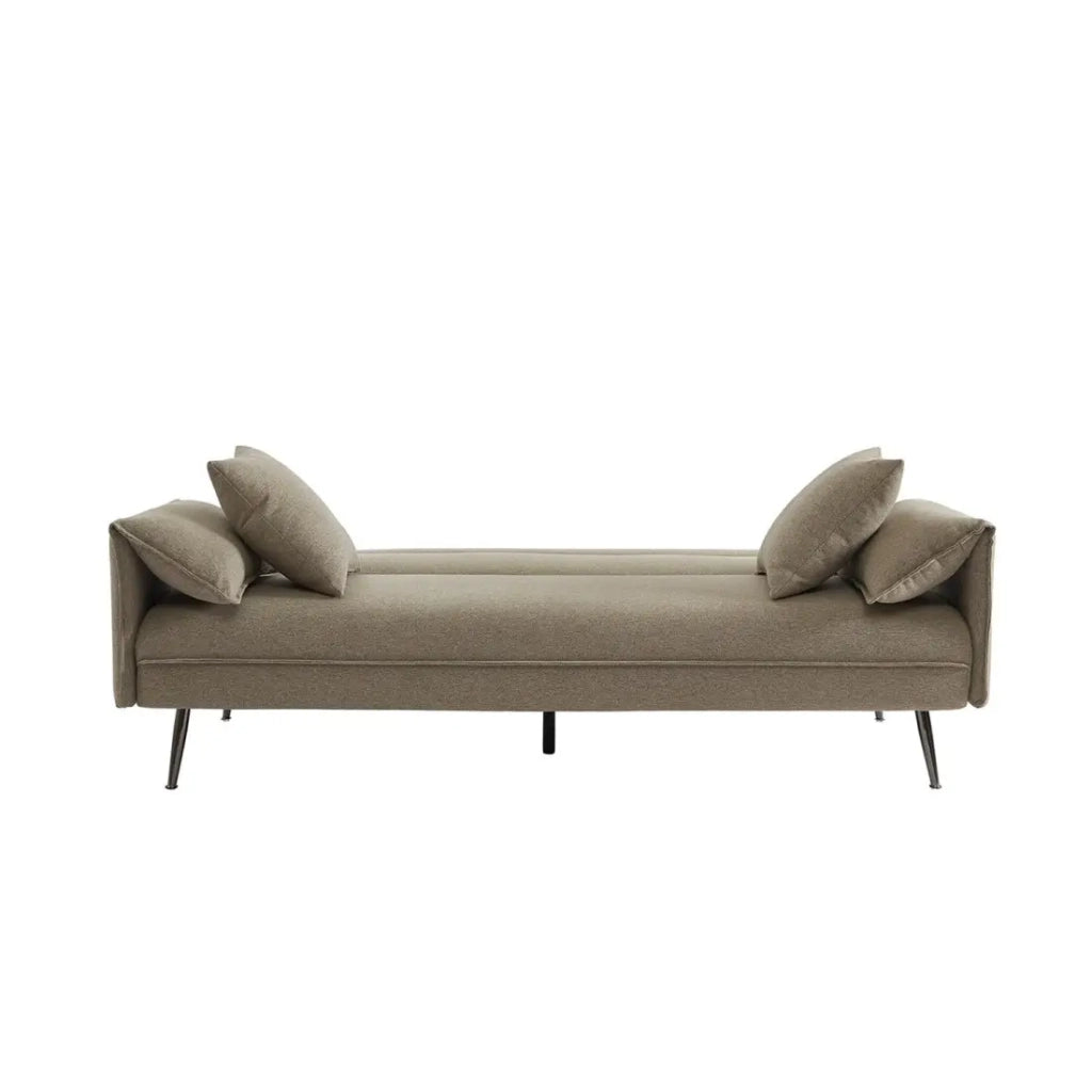 Divano 3 posti trasformabile SILAS – Beige chiaro – Design scandinavo elegante