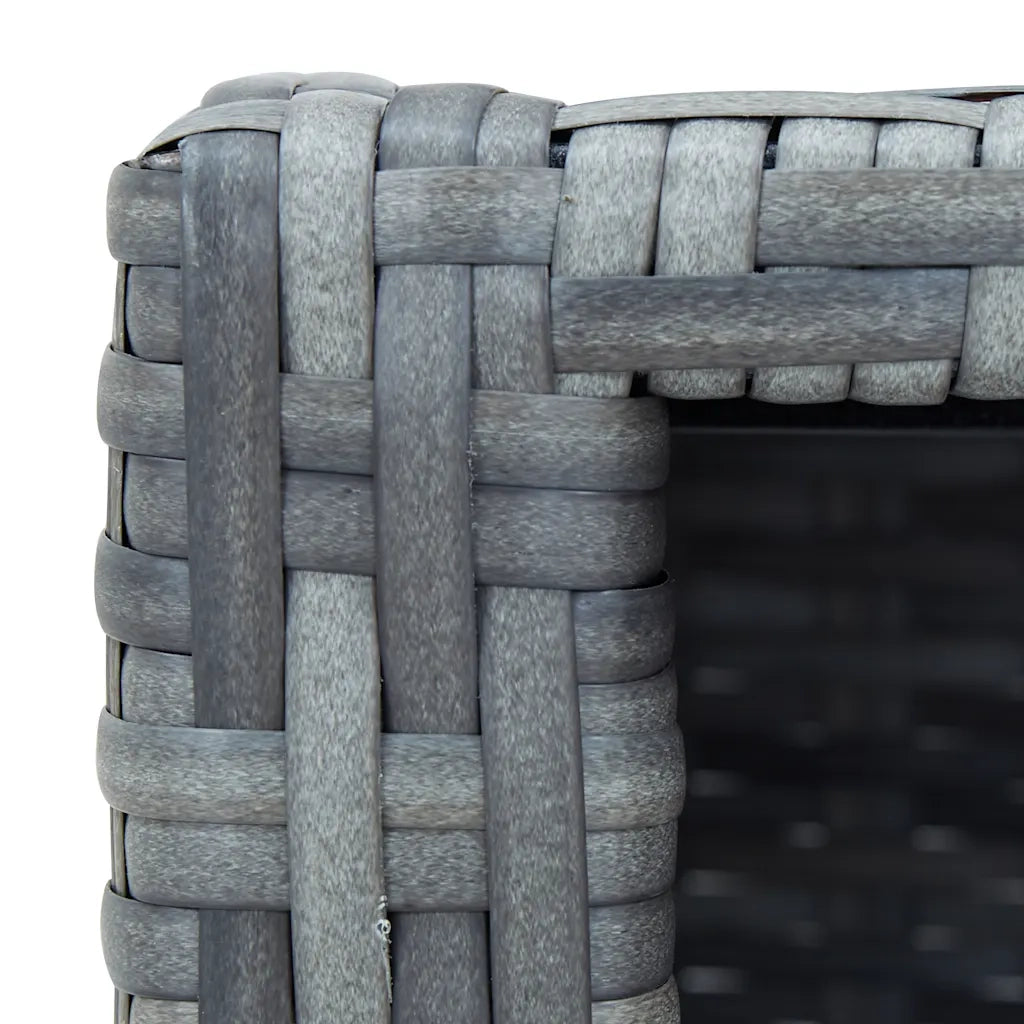 Scalino per Spa Grigio in Polyrattan 92x45x25 cm CFW8973203