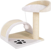 Palo per Gatto con Piuma e Gancio - 43 cm Altezza, Soffice e Stabile