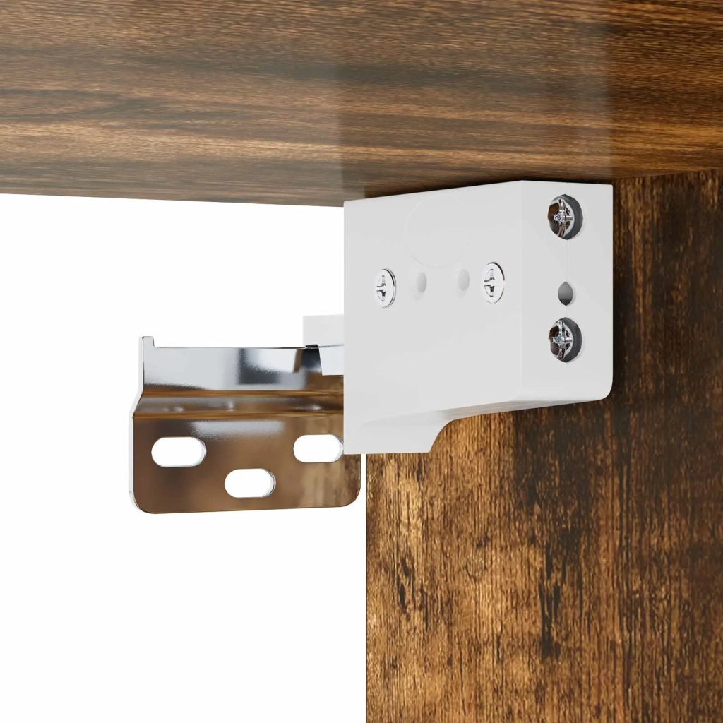 Mobile TV da Parete A parete-Credenza per TV sospesa Rovere Fumo 220 x 28 x 21 cm