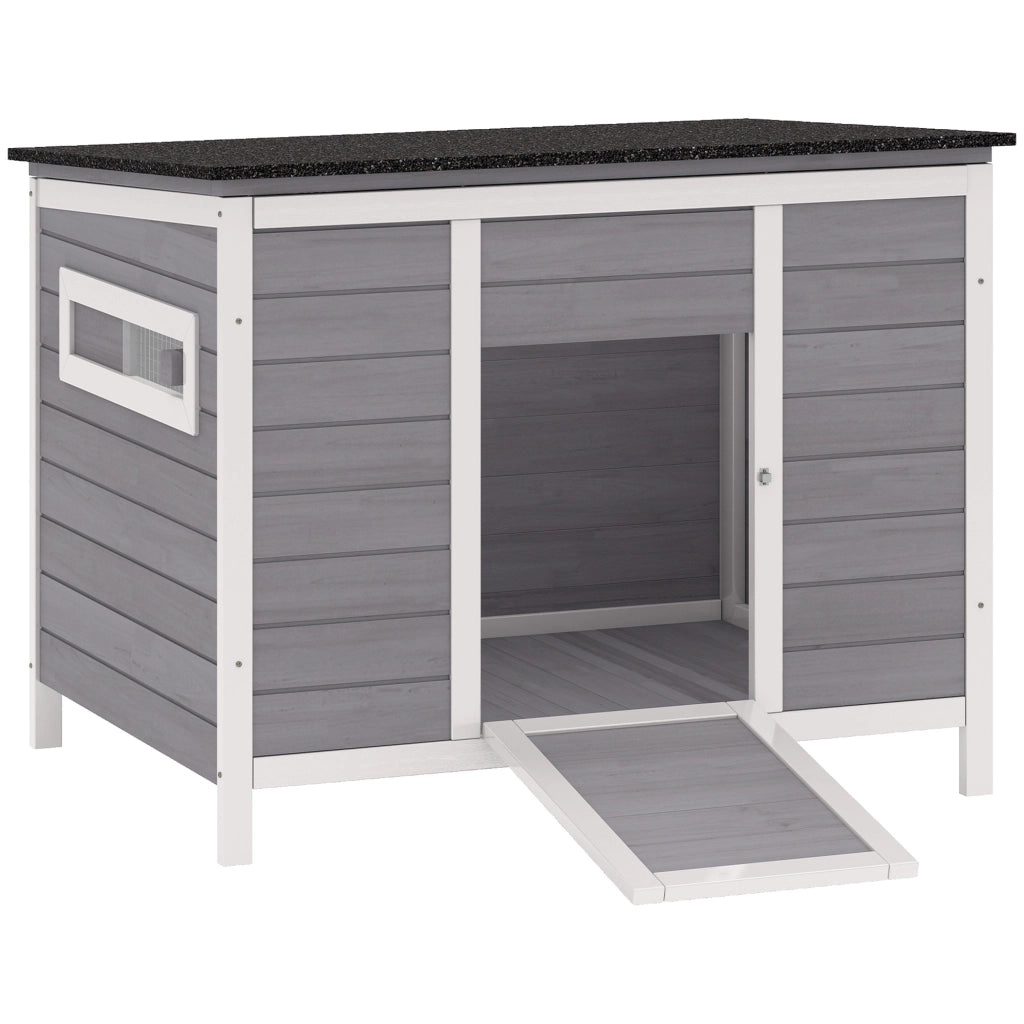 Casetta per Anatre con Tetto Apribile ¨C Minimal ¨C Legno 93x70x72 cm Multicolore