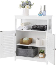Cassa da Bagno - Cassetto Indipendente - 2 Porte - Legno - Bianco