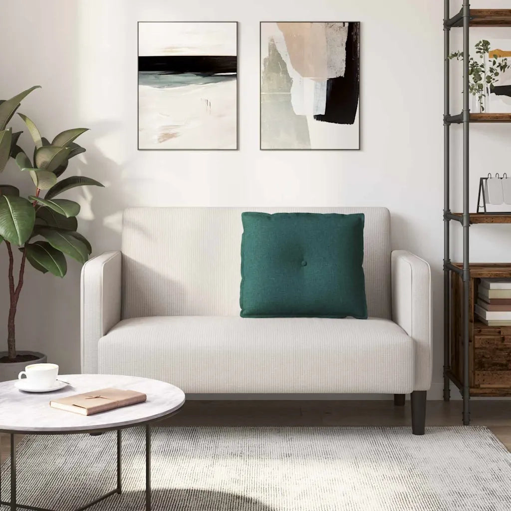 Cuscino per Schiena Verde Scuro 60 x 19 x 50 cm Tessuto 42014663
