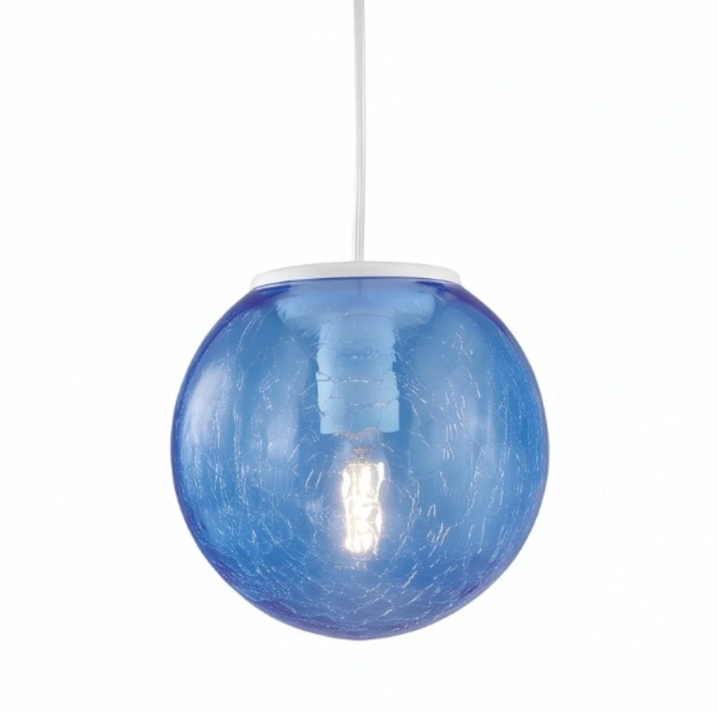 Sospensione Andromeda 1 Luce Azzurro E Bianco Luceart Design
