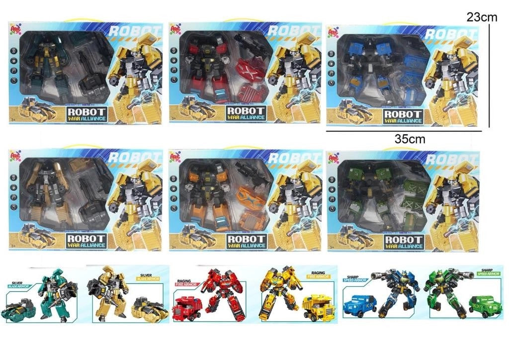 1 Pezzo Giocattolo Robot War Alliance Trasforma Vari Colori