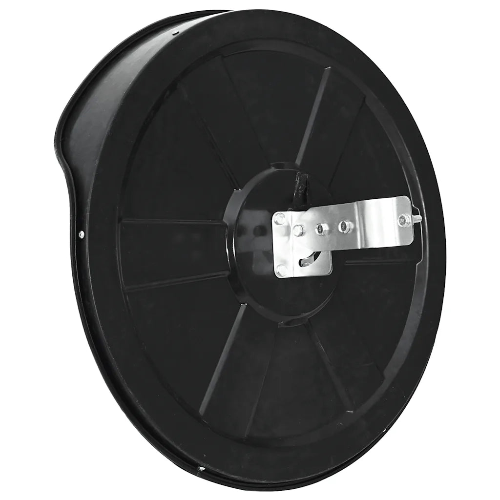 Specchio stradale convesso per esterni nero ?60 cm in policarbonato