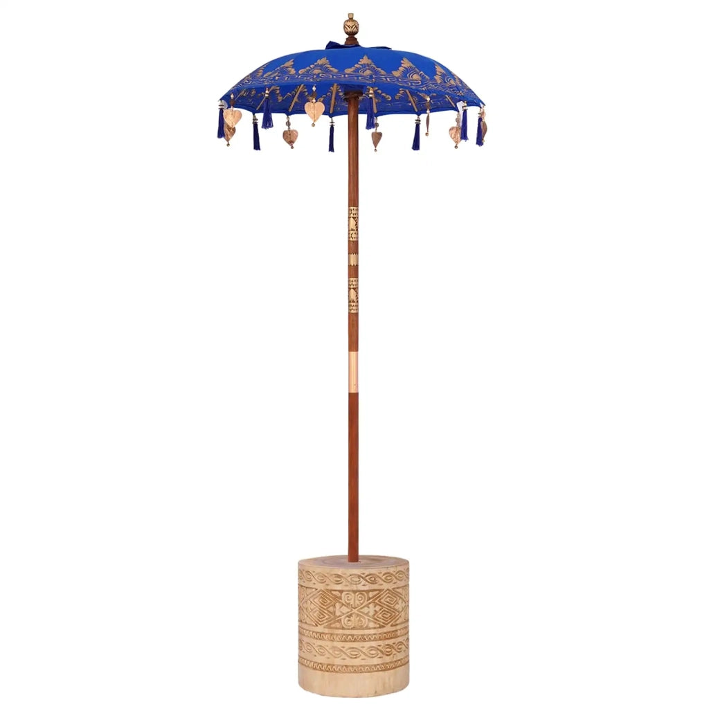 Ombrello balinese con base Blu 95 x 95 x 260 cm 3356910