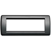VIMAR IDEA - RONDO` PLACCA 6P METAL NERO