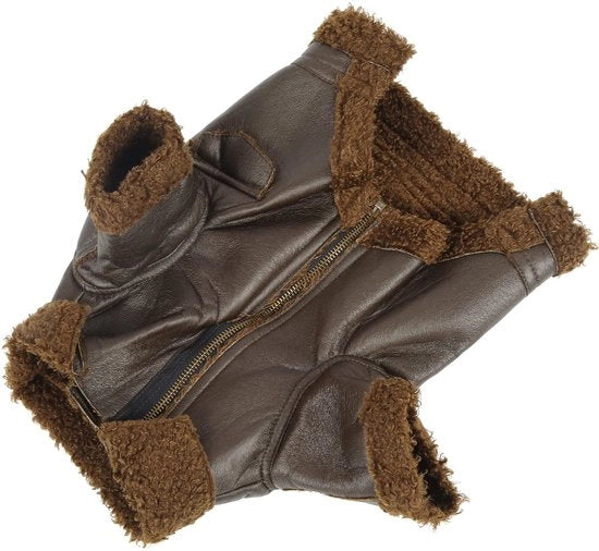 Abbigliamento per cani impermeabile - morbido e caldo - resistente al vento - chiusura a zip - taglia S - adatto per cani di piccola e media taglia - vestiti per cani
