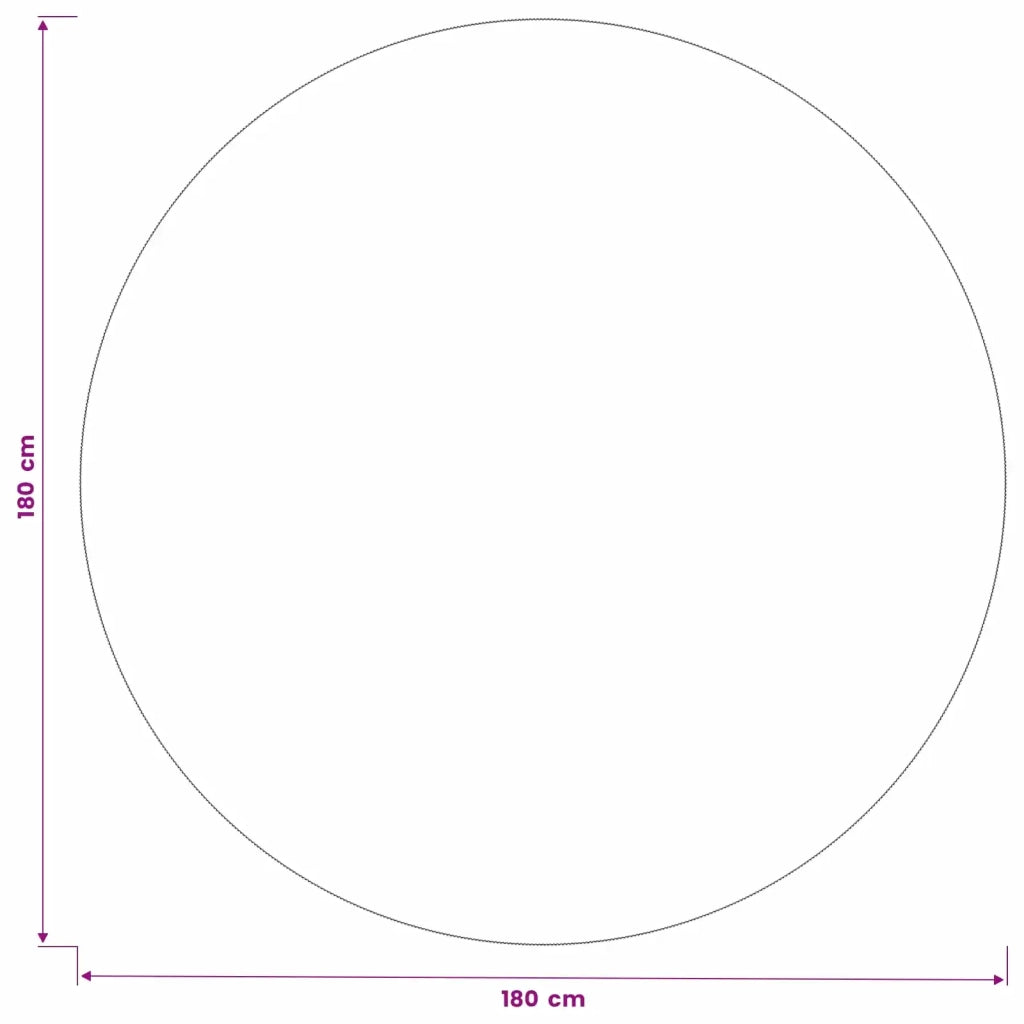 Tovaglia da Tavolo Rotondo Rosso Vino Ø 180 cm 42040029