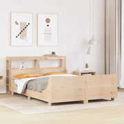 Letto senza Materasso-Struttura Letto 160x200 cm in Legno Massello di Pino 405521