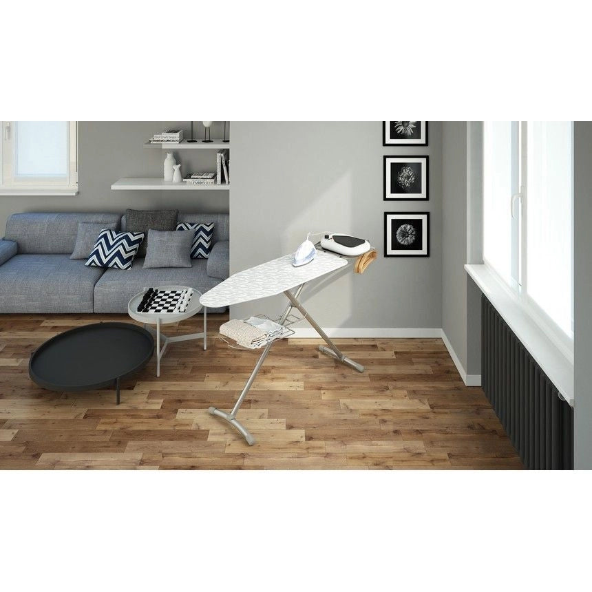 Colombo New Scal A142LB1W Turbo Asse da stiro 120x44 cm altezza regolabile 6 posizioni portacaldaia griglia rinforzata colore Grigio
