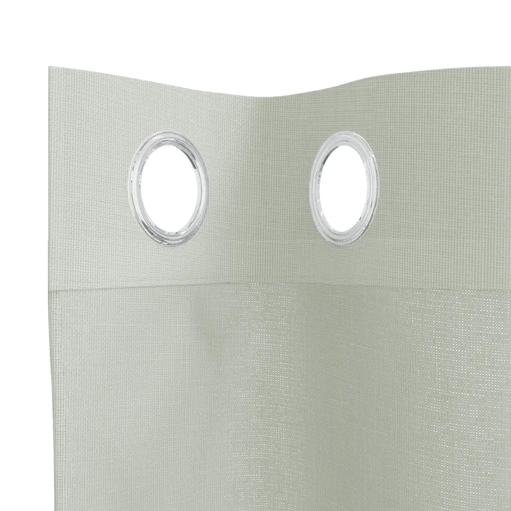 Tende in Voile con Occhielli 2 pz Grigio Chiaro 140x225 cm 4102109