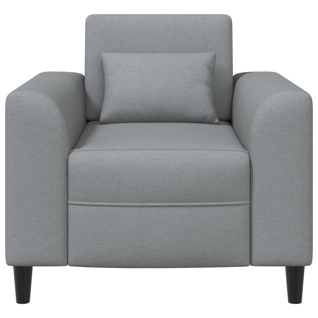 Poltrona Grigio Chiaro Tessuto 42042454