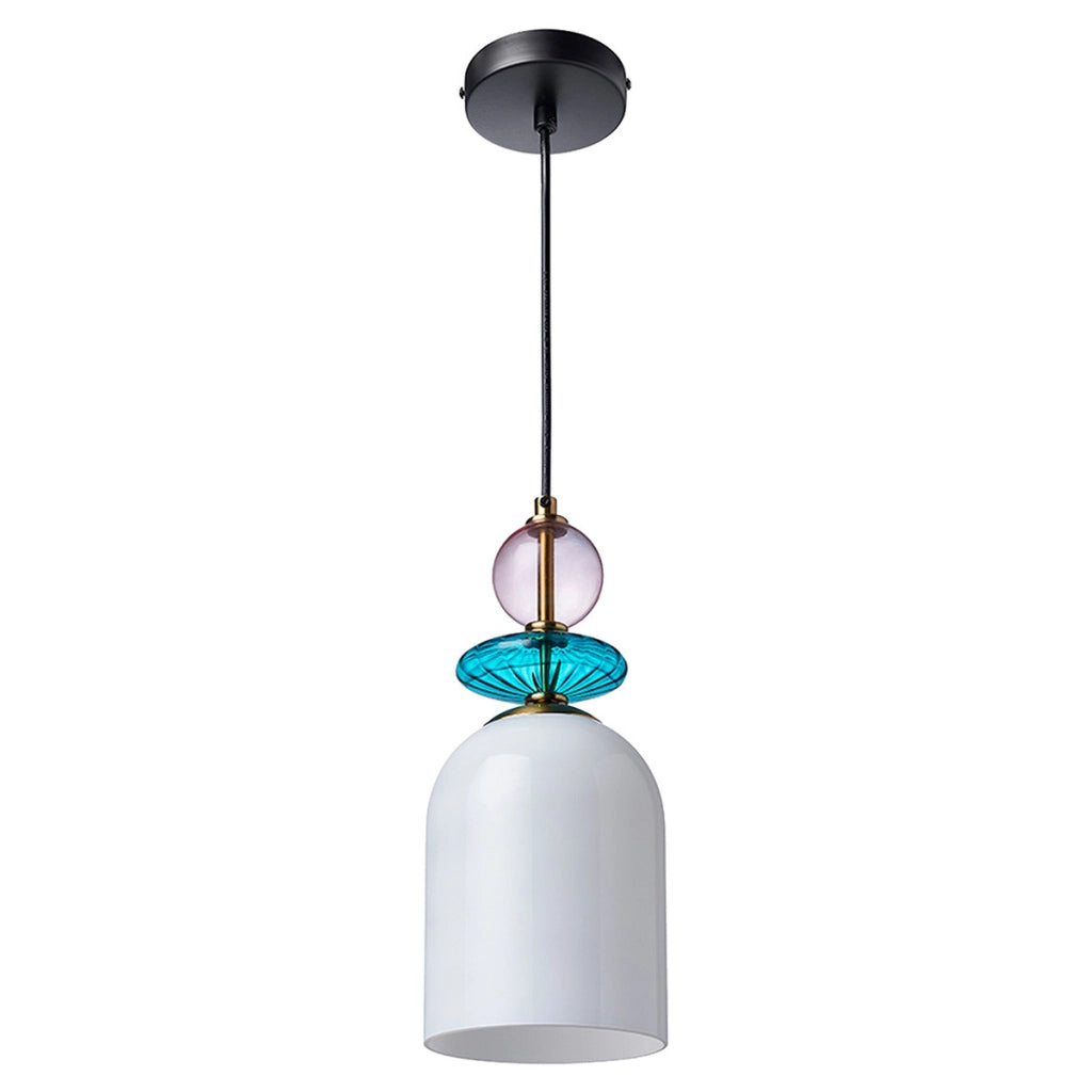 Sospensione Tropea vetro bianco E27 15W Light Prestige