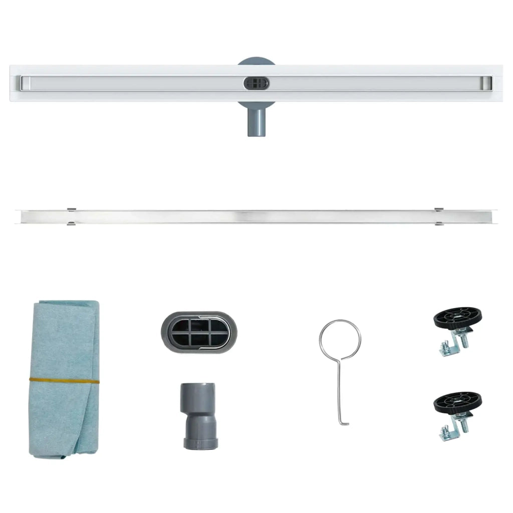 Scolascale per doccia a 360° con modello slim Argento 90 cm 42015989