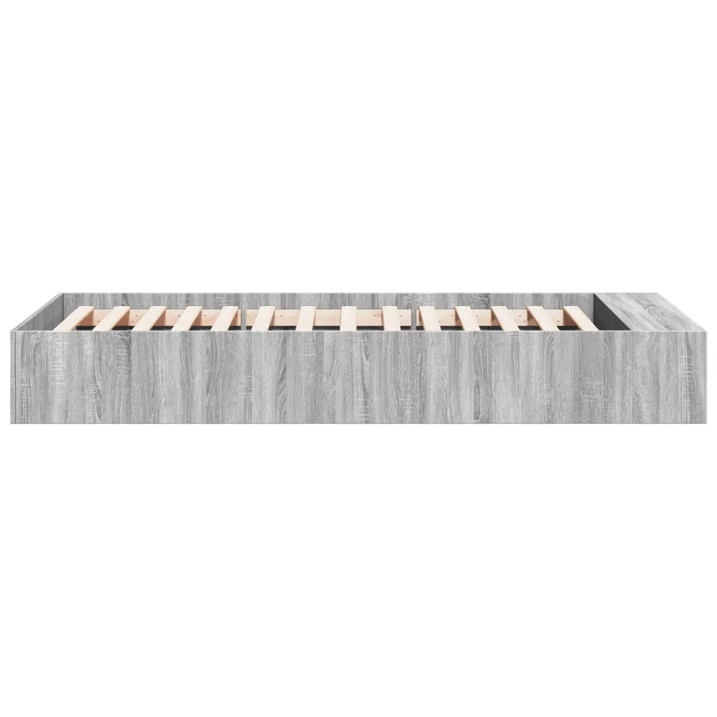 Letto singolo | Letto per adulti | Giroletto senza Materasso Rovere Sonoma 90x190 cm
