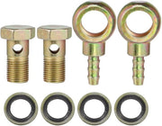 Adattatore di Fissaggio a Banjo M16x1.5 - Set da 2 pezzi - Duraturo - Color bronzo - Adatto per sistemi frenanti - Accessori per Auto
