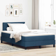 Letto a molle con materasso con led Blu 120 x 200 cm Tessuto 3342281