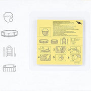 Trade Shop - Kit 10pz Toppe Di Riparazione Autoadesive Per Piscine Resistenti All'acqua 62091 -