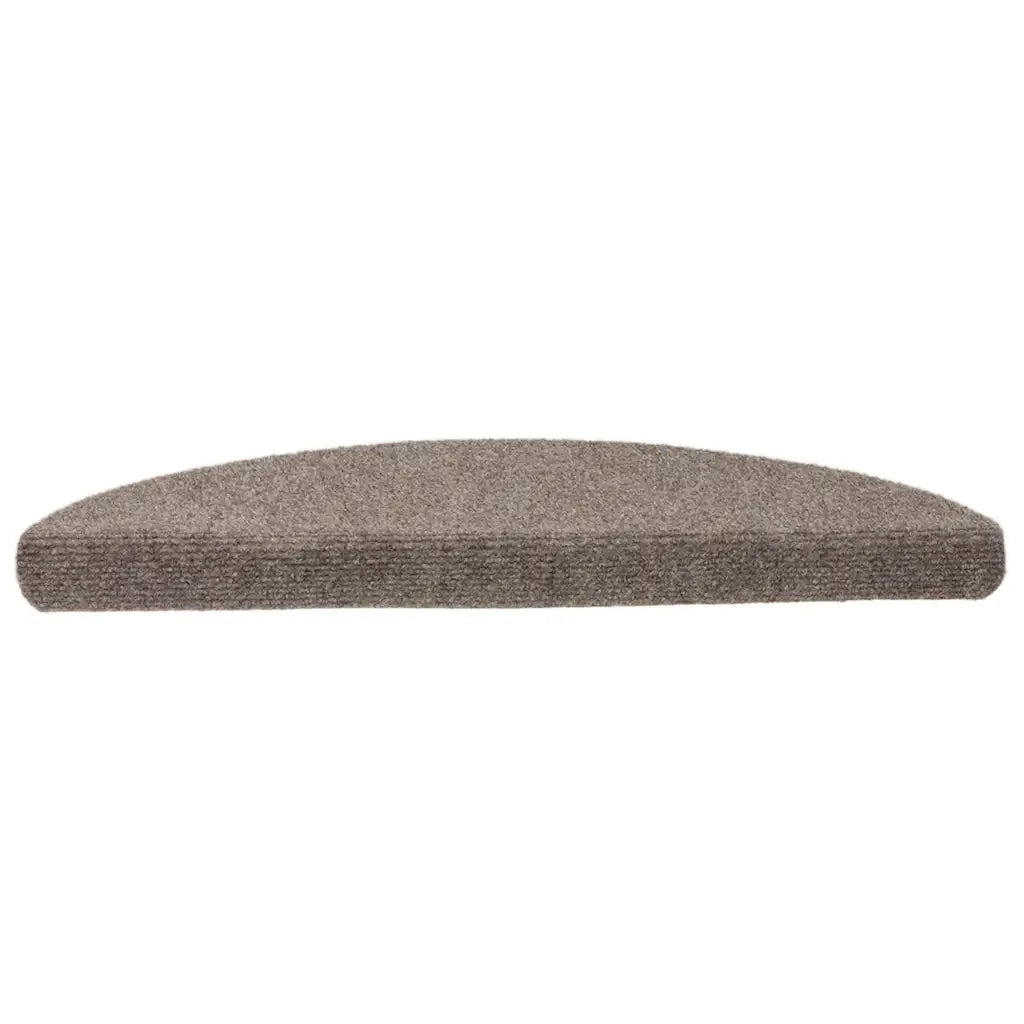 Tappetini per scale autoadesivi 5 pz | Gradini per Scale 56x17x3 cm beige semicircolari