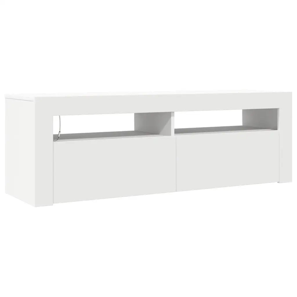 Mobile Porta TV con Luci LED Bianco 120x35x40 cm 804310