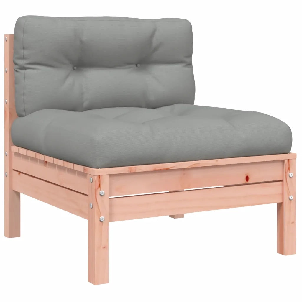 Set Divani Giardino 3 pz Cuscini Legno Massello Abete Douglas
