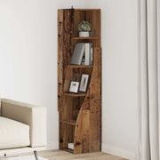 Mobile angolare Legno vecchio 32x32x140cm Legno multistrato 889883