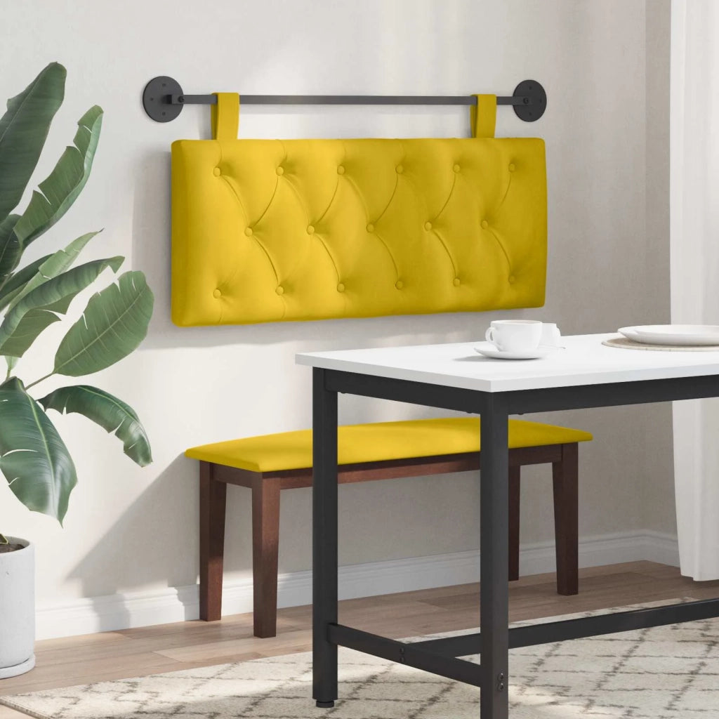 Testiera sospesa Con luce LED Giallo Velluto 42032087