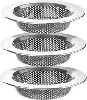Set di setole per lavello in acciaio inossidabile - set di 3 - diametro 11,2 cm esterno - 7,6 cm interno