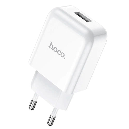 HOCO - CARICABATTERIE DA RETE USB-A 2A - BIANCO