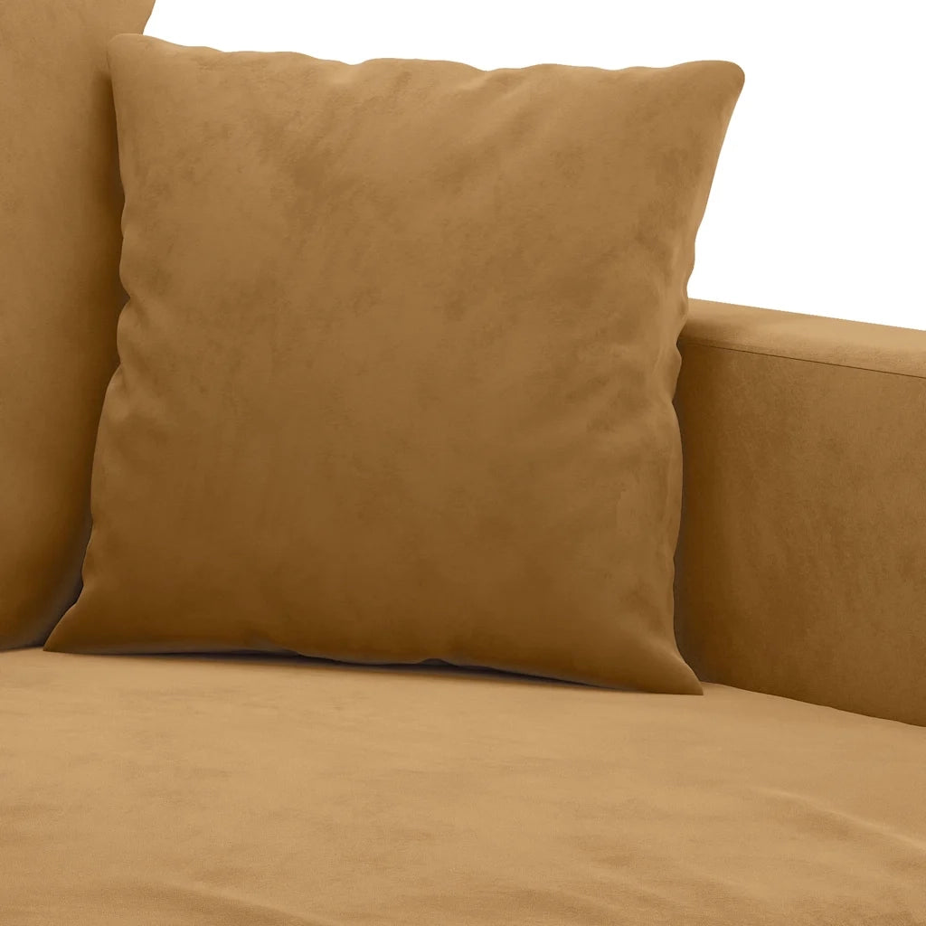 Divano a 2 Posti-Sofa 2 Posti Marrone 140 cm in Velluto 221616