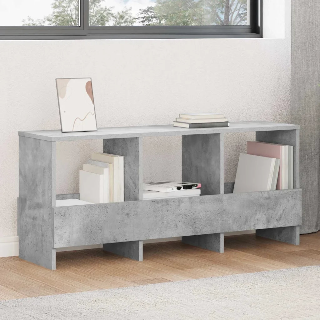 Scaffale per riviste Grigio cemento 102 x 30 x 45 cm 890963