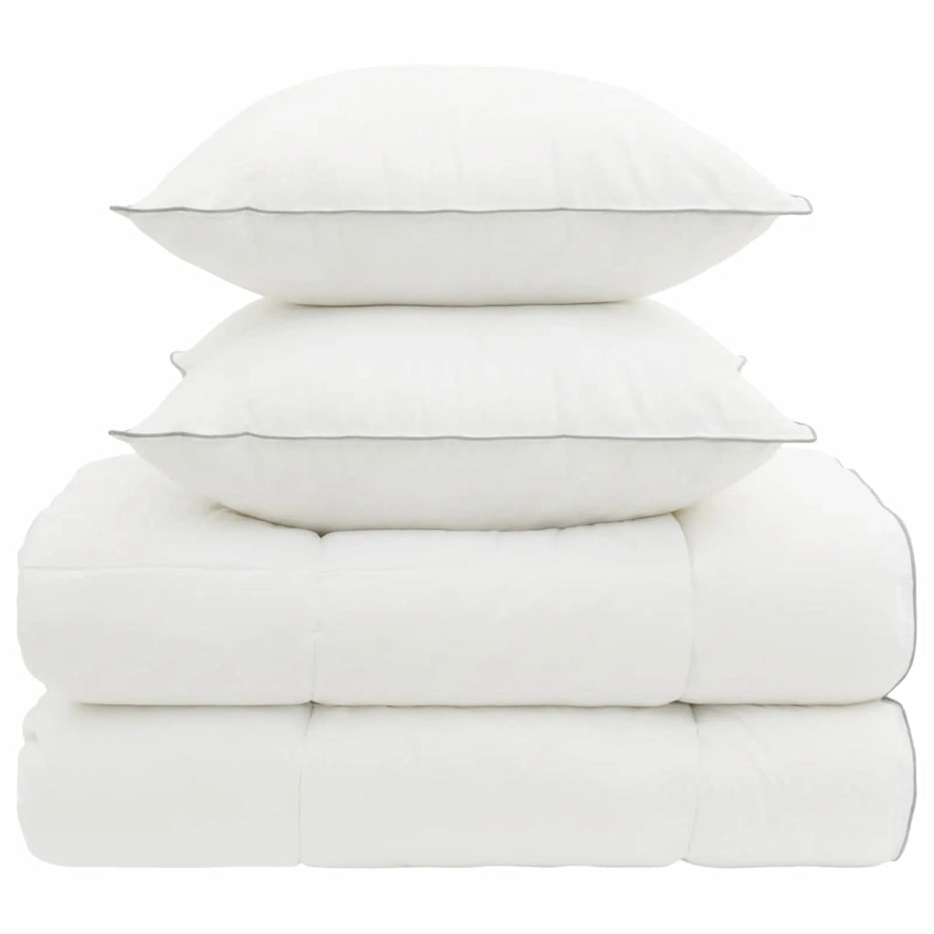 Set di piumone e cuscini 3 pcs 140x220 cm 4 stagioni Lana 3441564