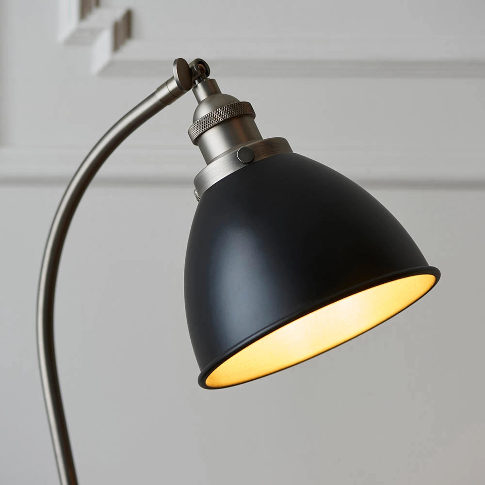 Lampada da scrivania vintage nera E14 Endon Franklin